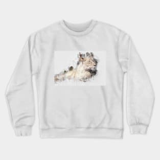 Lioness Lion Animal Wild Africa Safari Jungle Earth Crewneck Sweatshirt